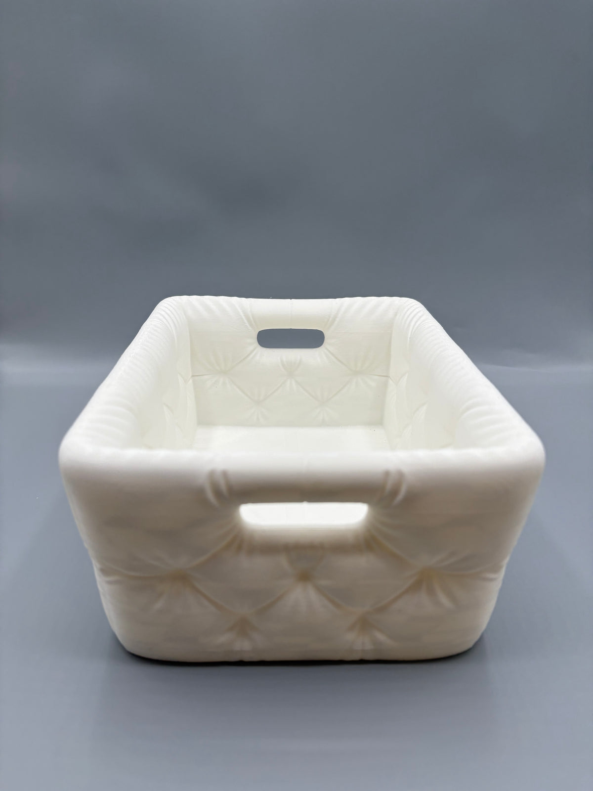 Modern Tufted Bathroom Basket Quilted Organizer