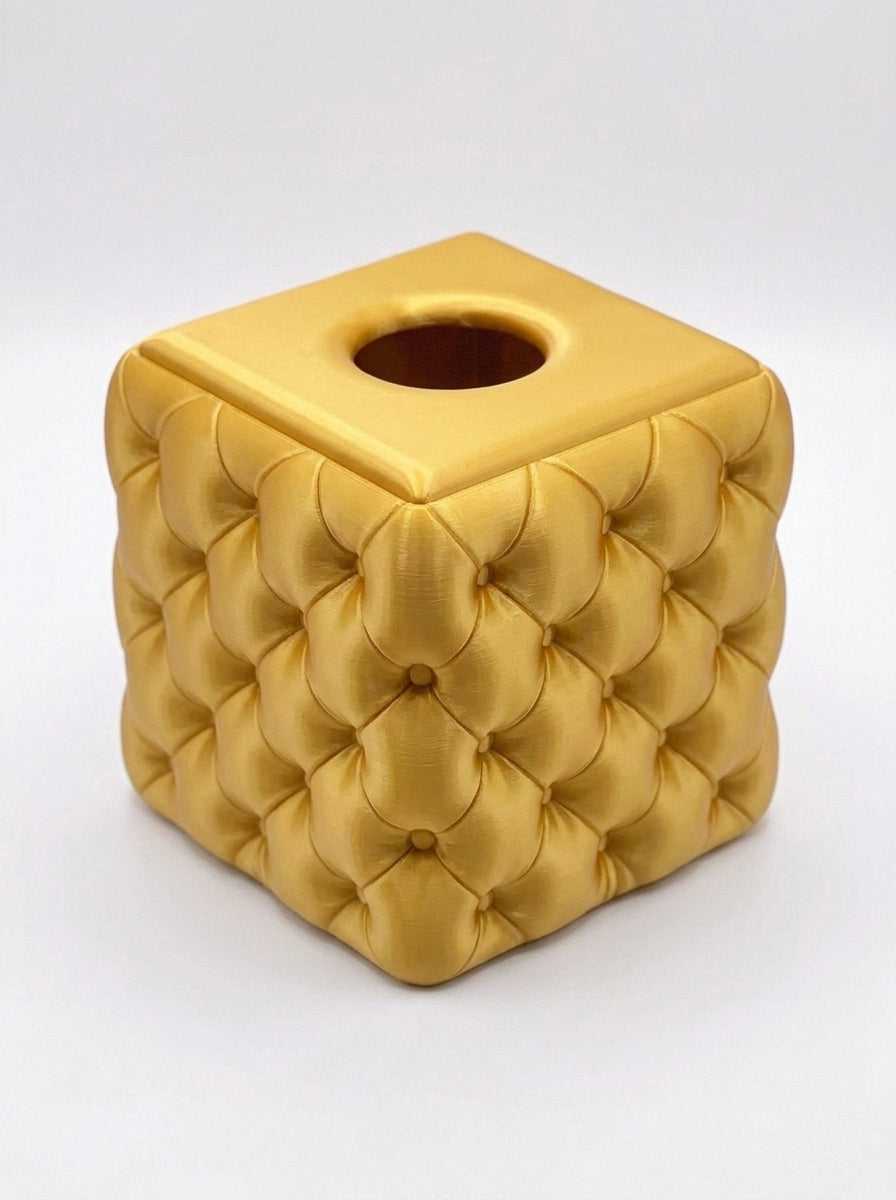 Modern Tufted Tissue Box Cover Square Rectangular