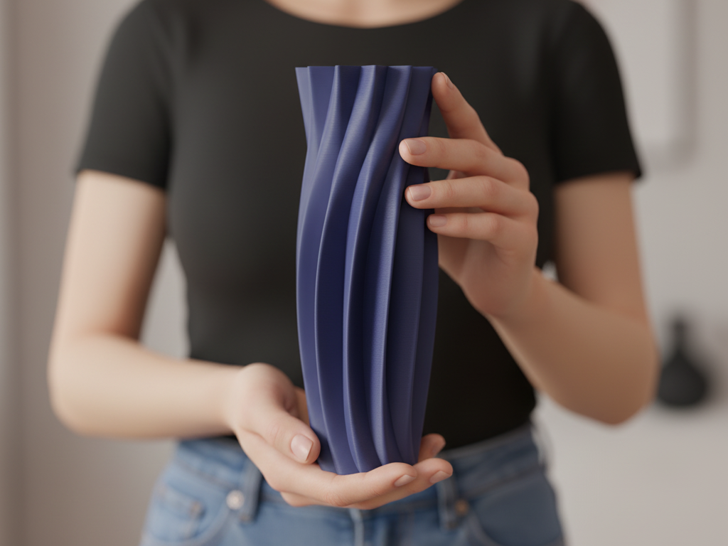 Modern Twisted Taper Vase