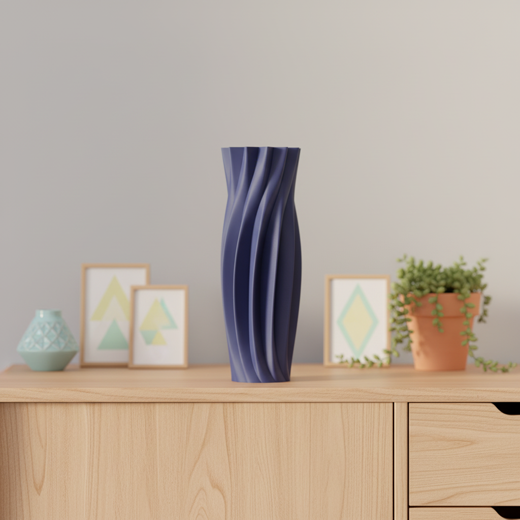 Modern Twisted Taper Vase