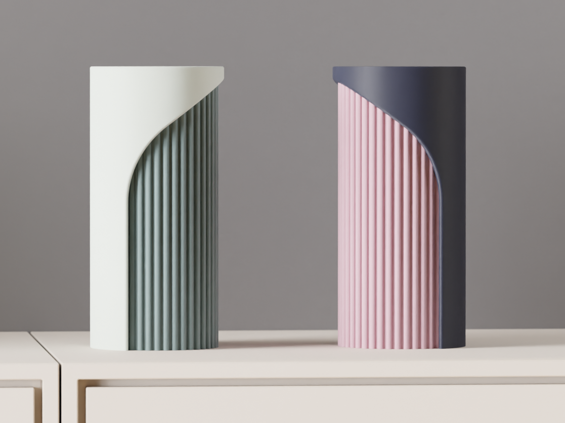 Modern Two Part Vase with Interlocking Design