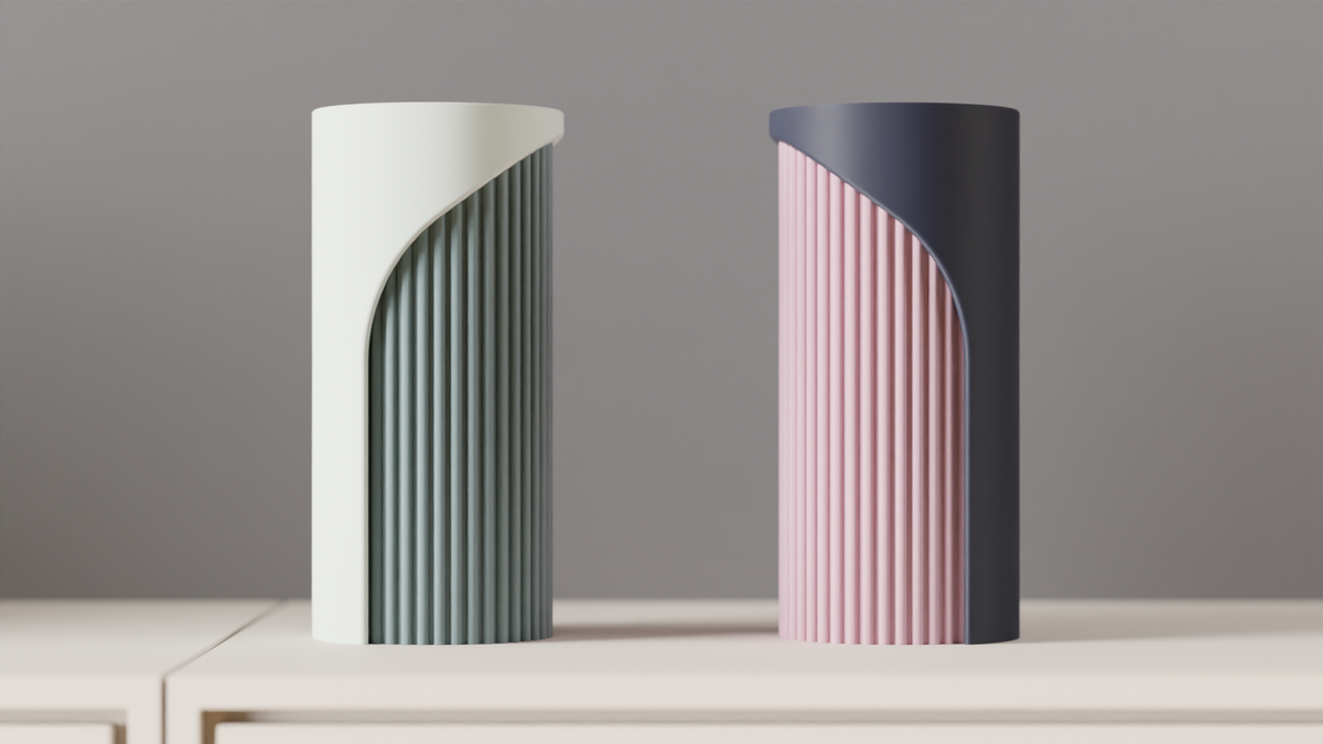 Modern Two Part Vase with Interlocking Design
