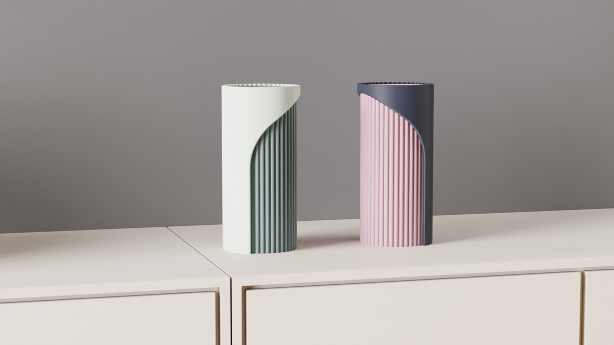 Modern Two Part Vase with Interlocking Design