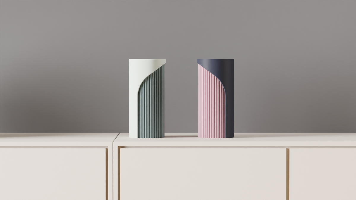 Modern Two Part Vase with Interlocking Design