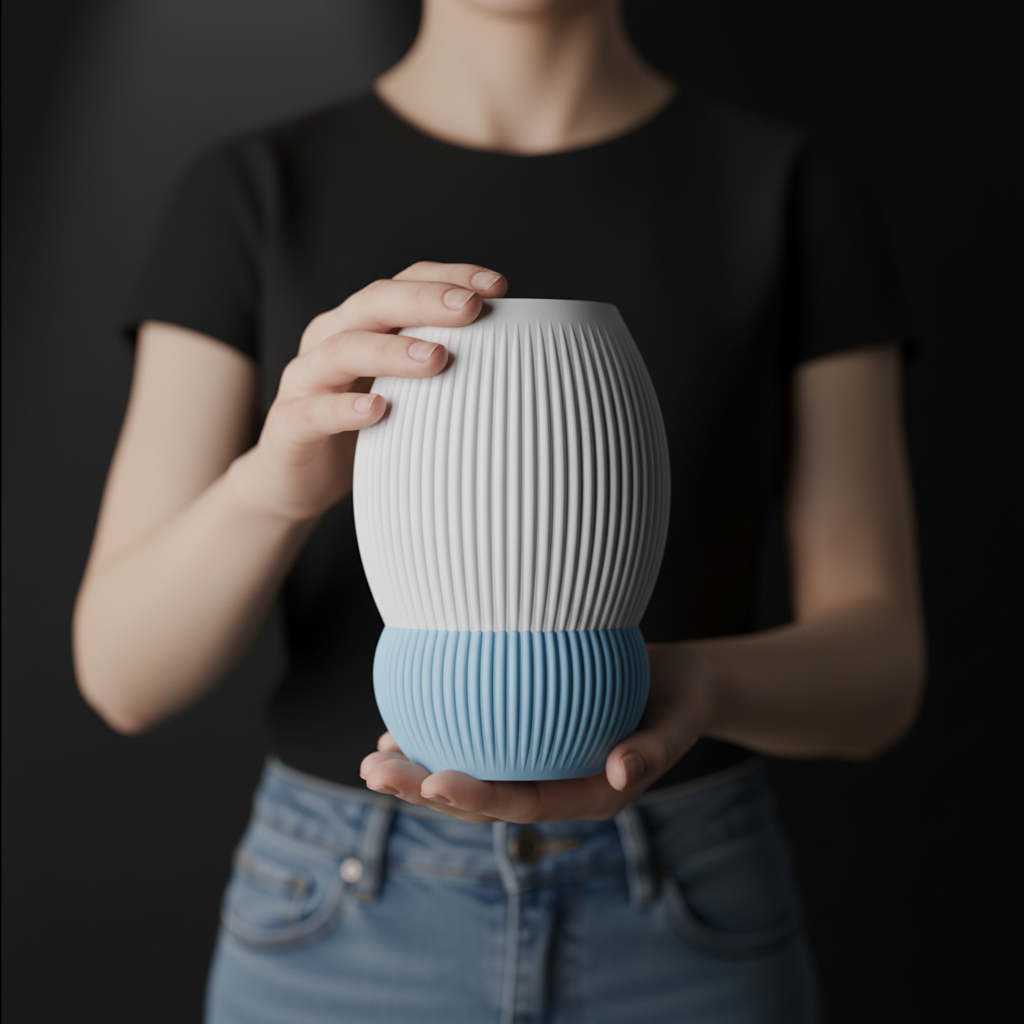 Modern Two Tone Vase