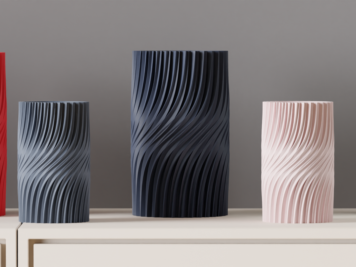 Modern Vase Clean Aesthetic Twisted Vase – Small size