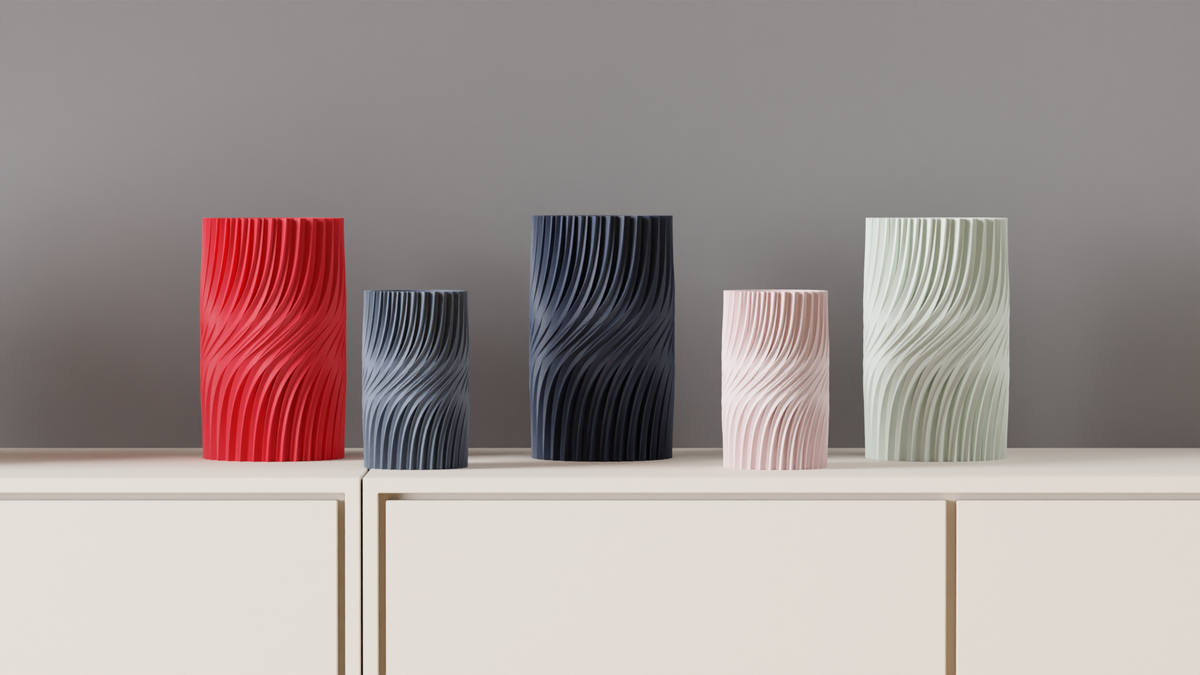 Modern Vase Clean Aesthetic Twisted Vase – Small size