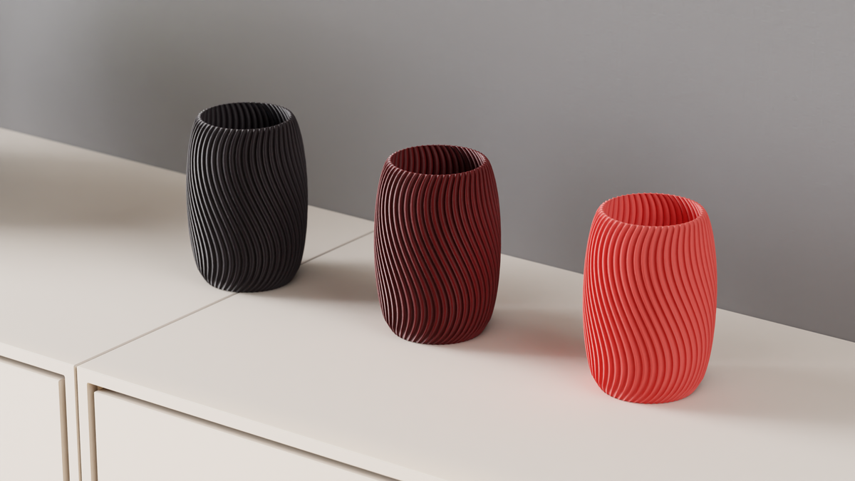 Modern Vase Clean Spiral Vase Design – Small size