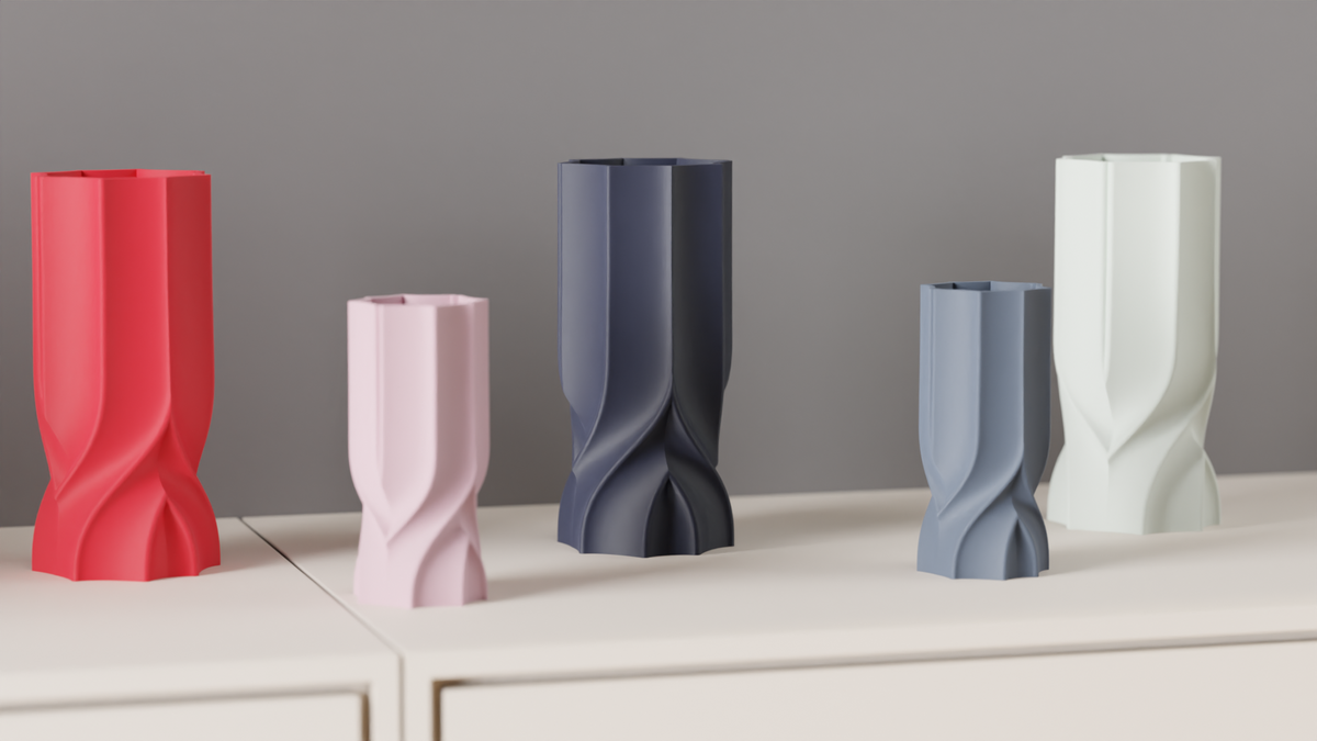 Modern Vase Elegant Flowing Vase