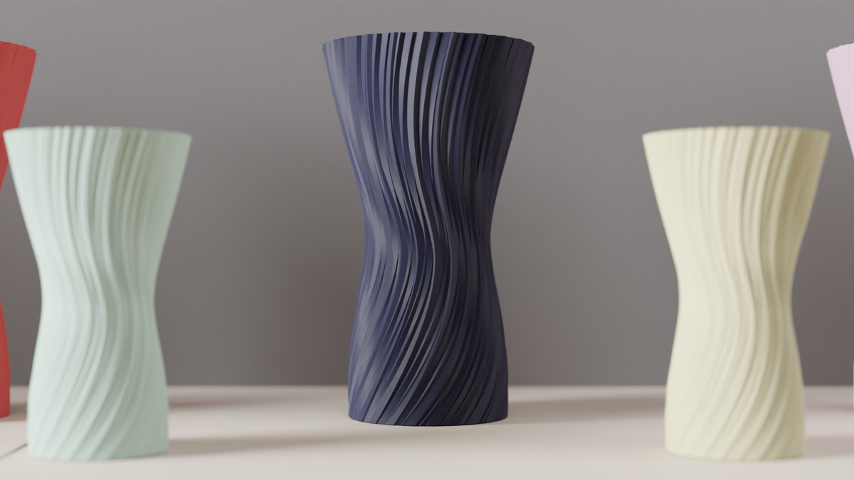 Modern Vase Elegant Twisted Vase