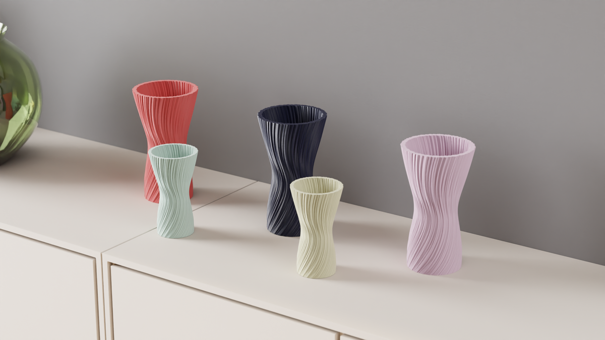 Modern Vase Elegant Twisted Vase – Large size