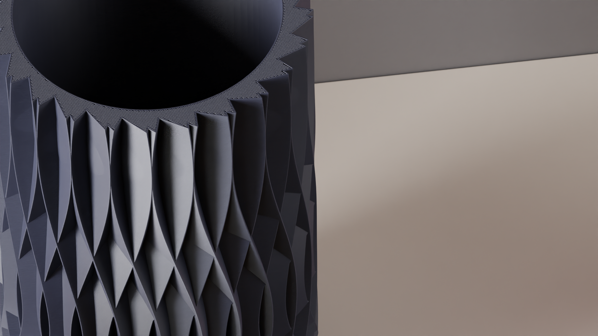 Modern Vase Intricate Spiral Vase
