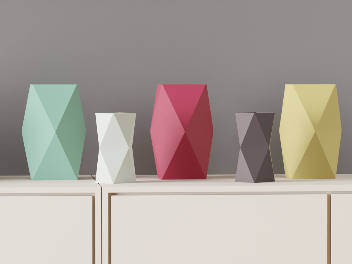 Modern Vase Simple Clean Geometric Vase