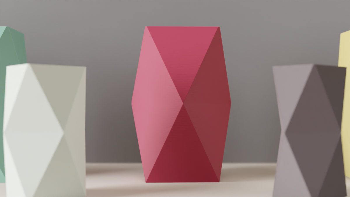Modern Vase Simple Clean Geometric Vase
