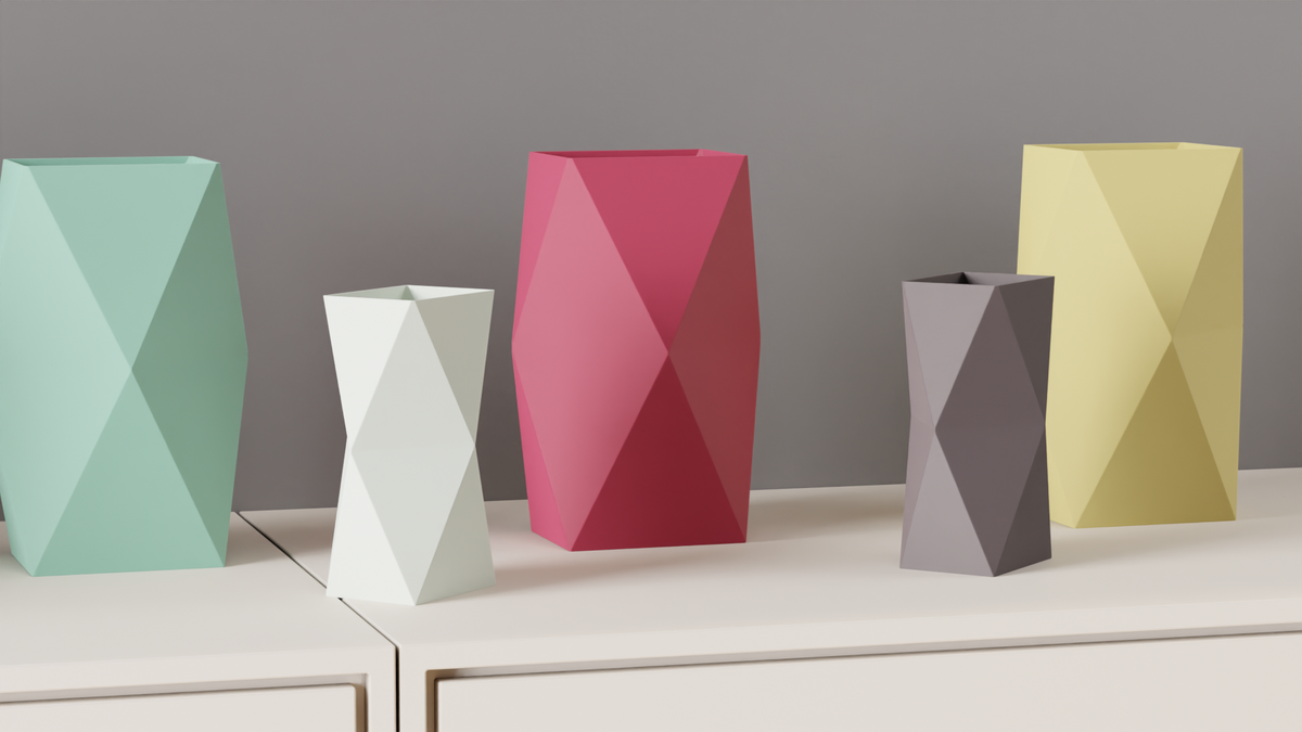 Modern Vase Simple Clean Geometric Vase