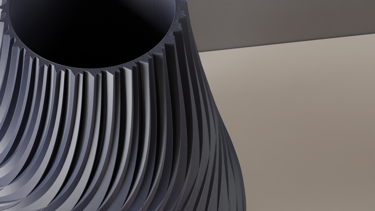 Modern Vase Sweeping Twisted Vase