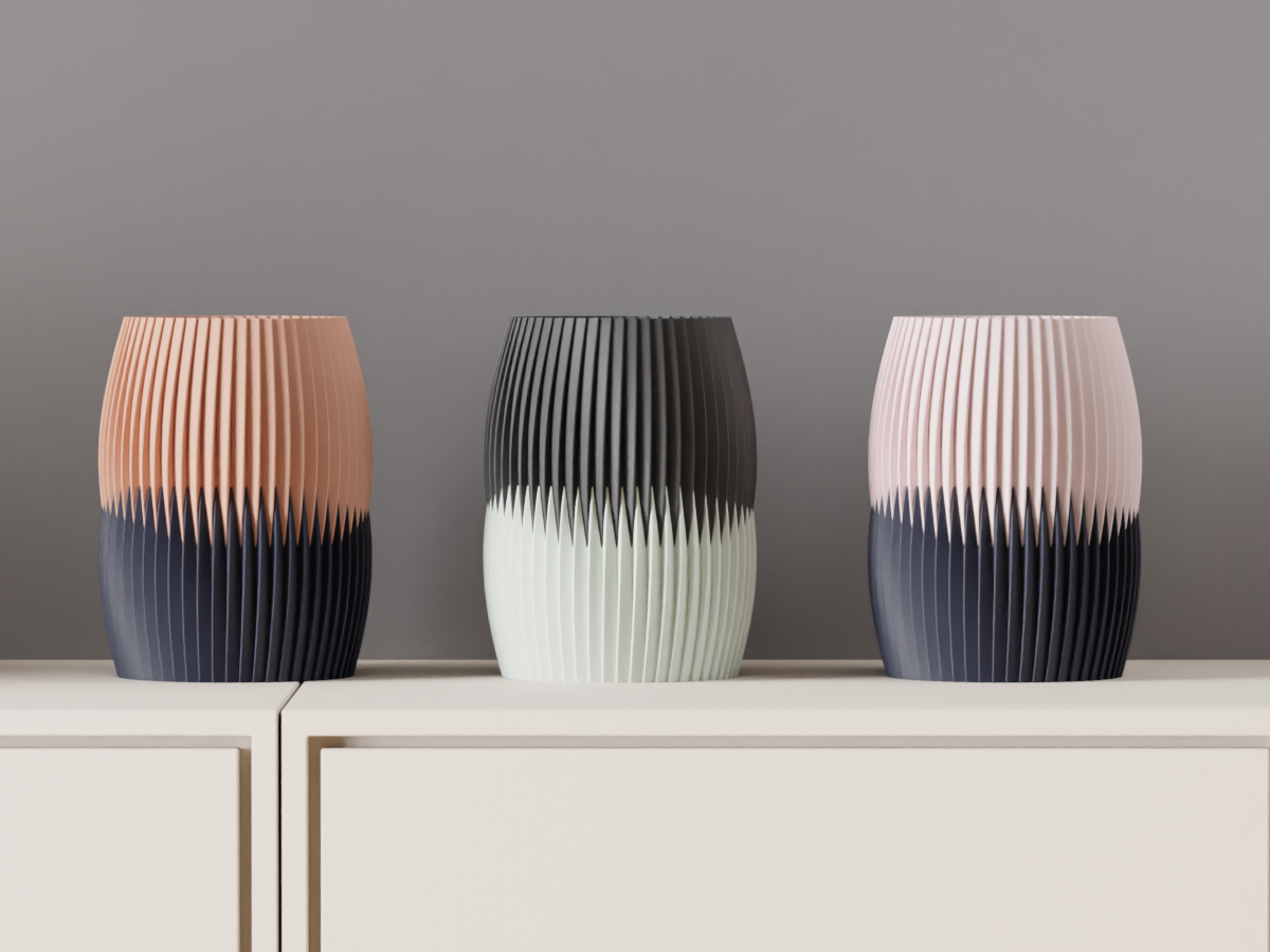 Modern Vase Two Part Interlocking Vase