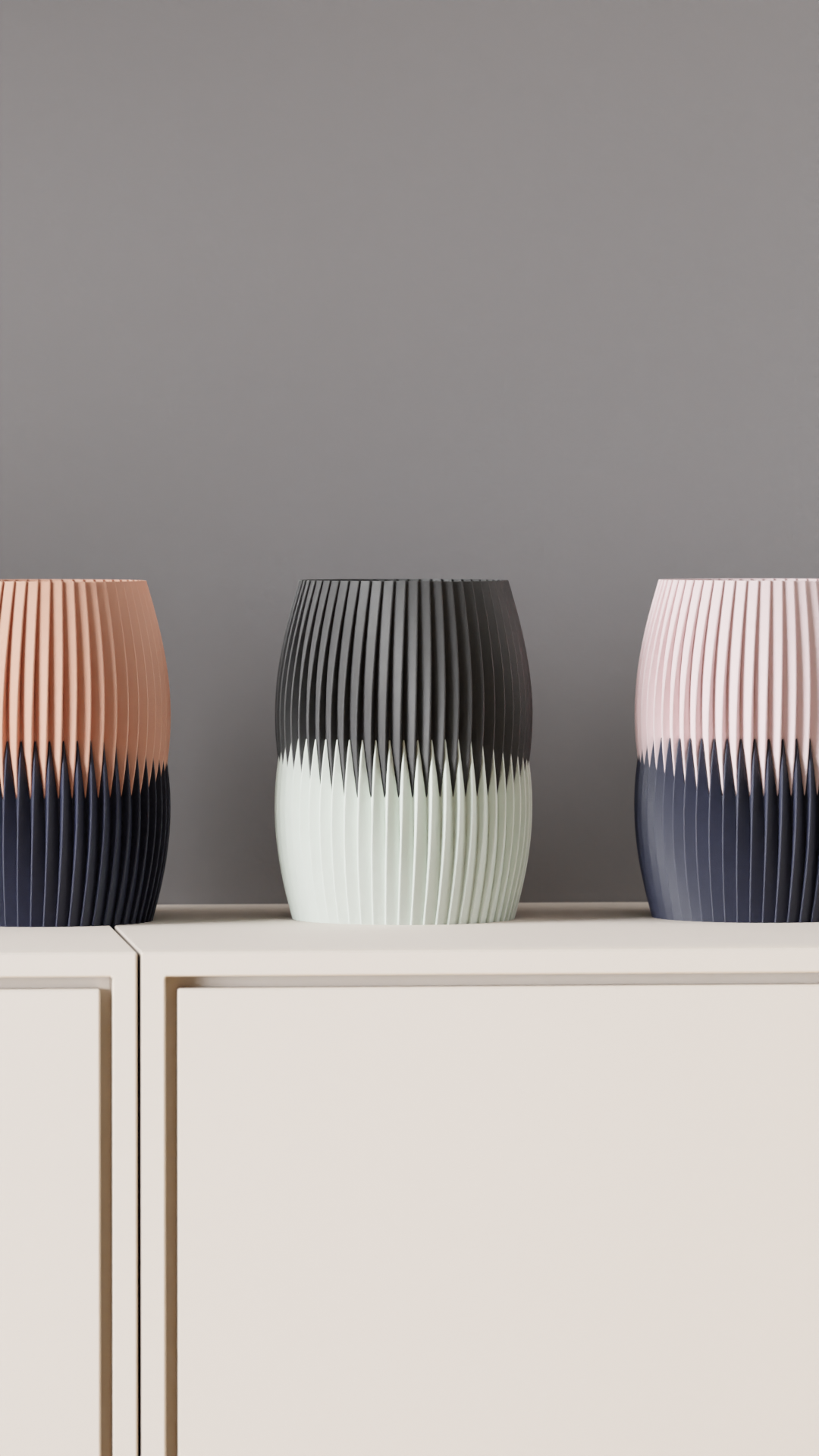 Modern Vase Two Part Interlocking Vase