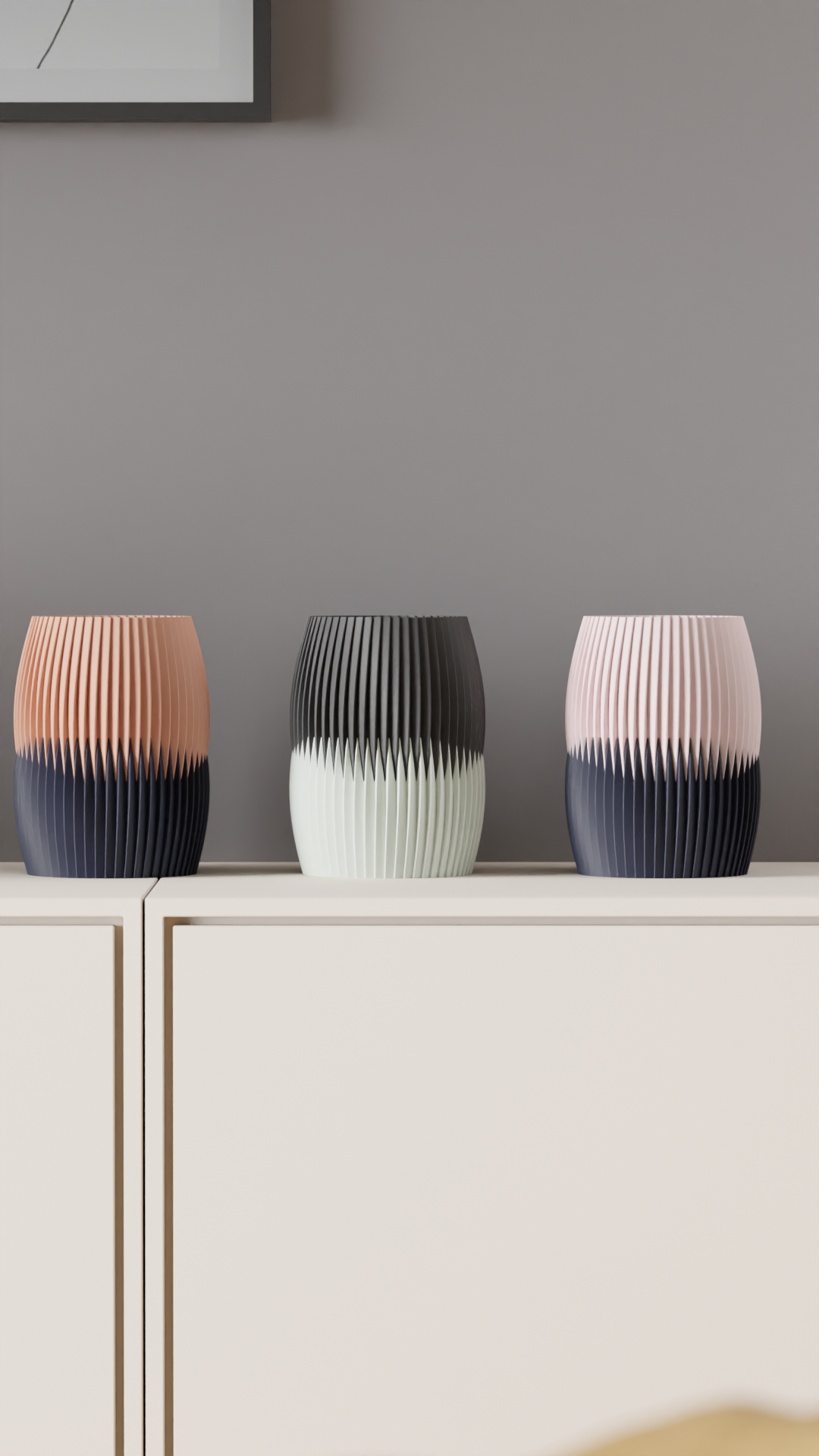 Modern Vase Two Part Interlocking Vase