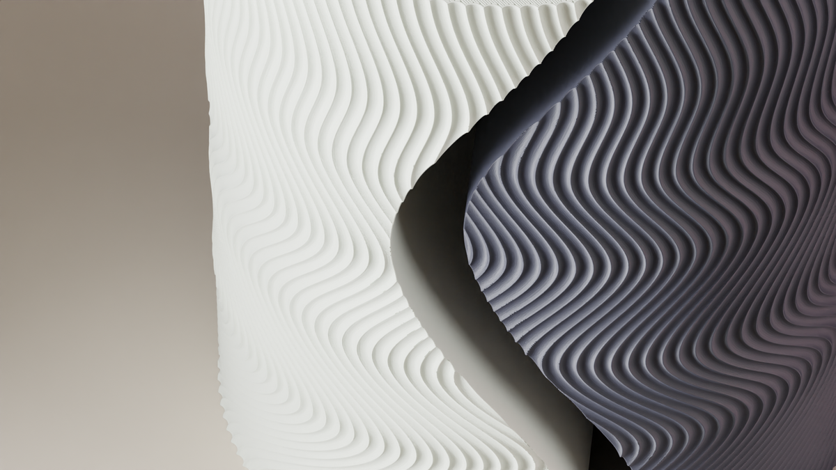 Modern Vase with Two Part Split Design