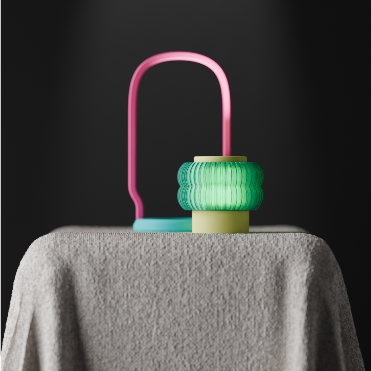 Modern Wireless Lantern with Removable Dock