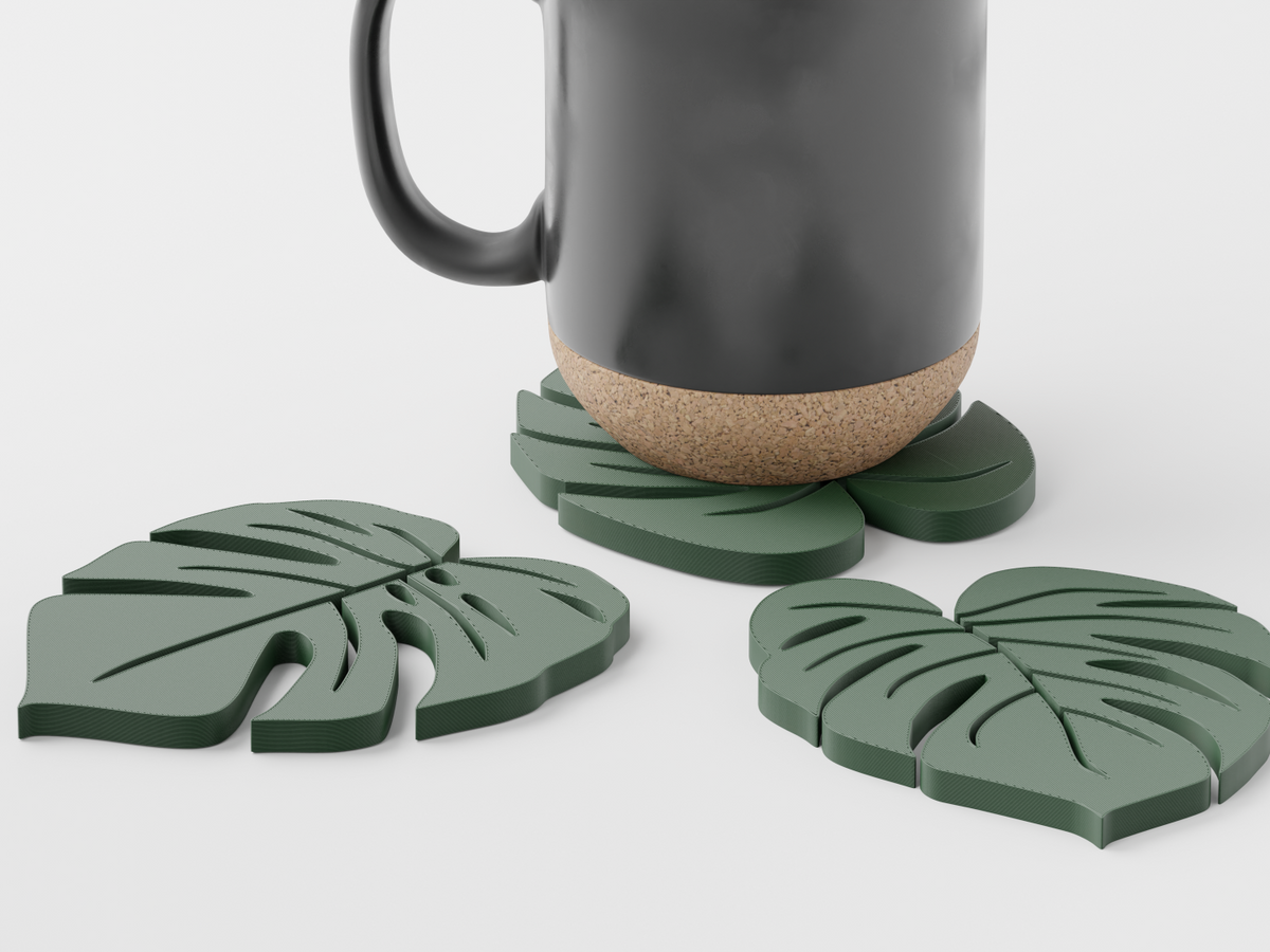 Monstera Leaf Coaster Drinks Coasters