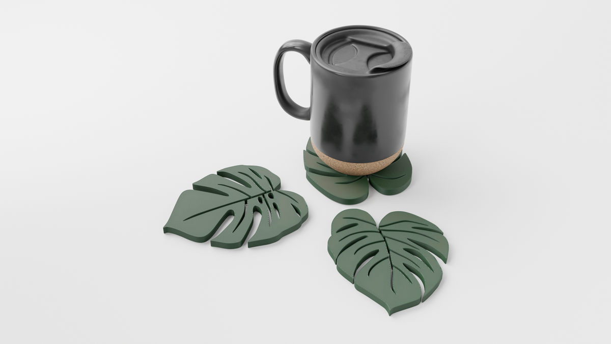 Monstera Leaf Coaster Drinks Coasters