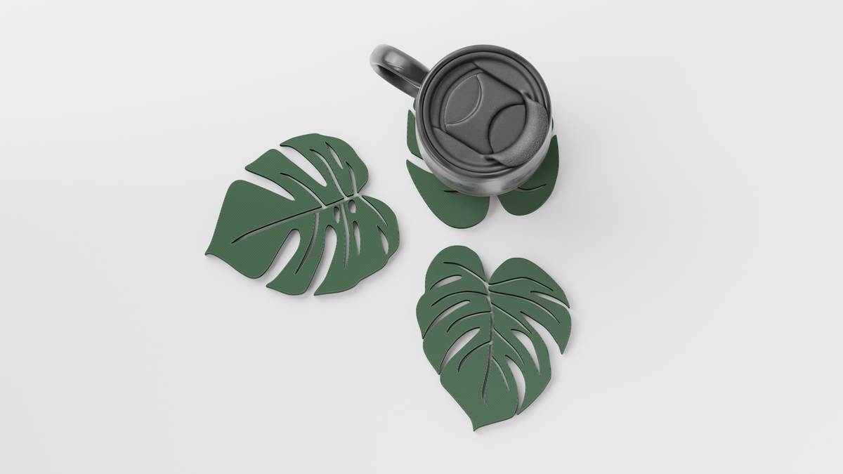Monstera Leaf Coaster Drinks Coasters