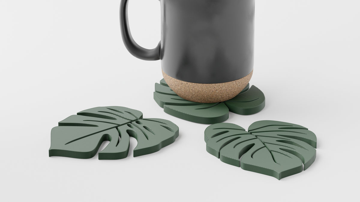 Monstera Leaf Coaster Drinks Coasters