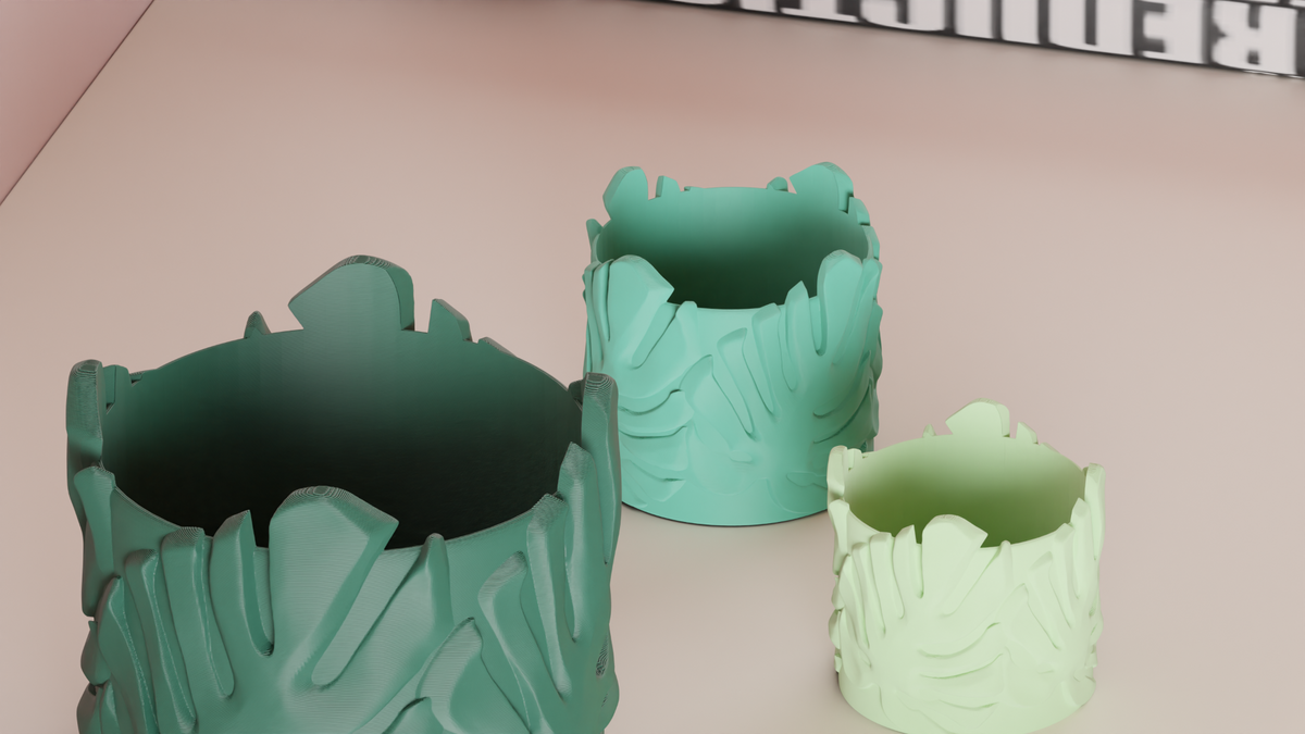 Monstera Leaf Themed Plant Pot – Small size