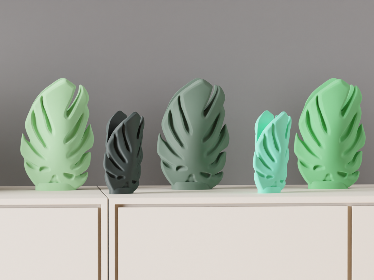 Monstera Leaf Vase Modern Vase
