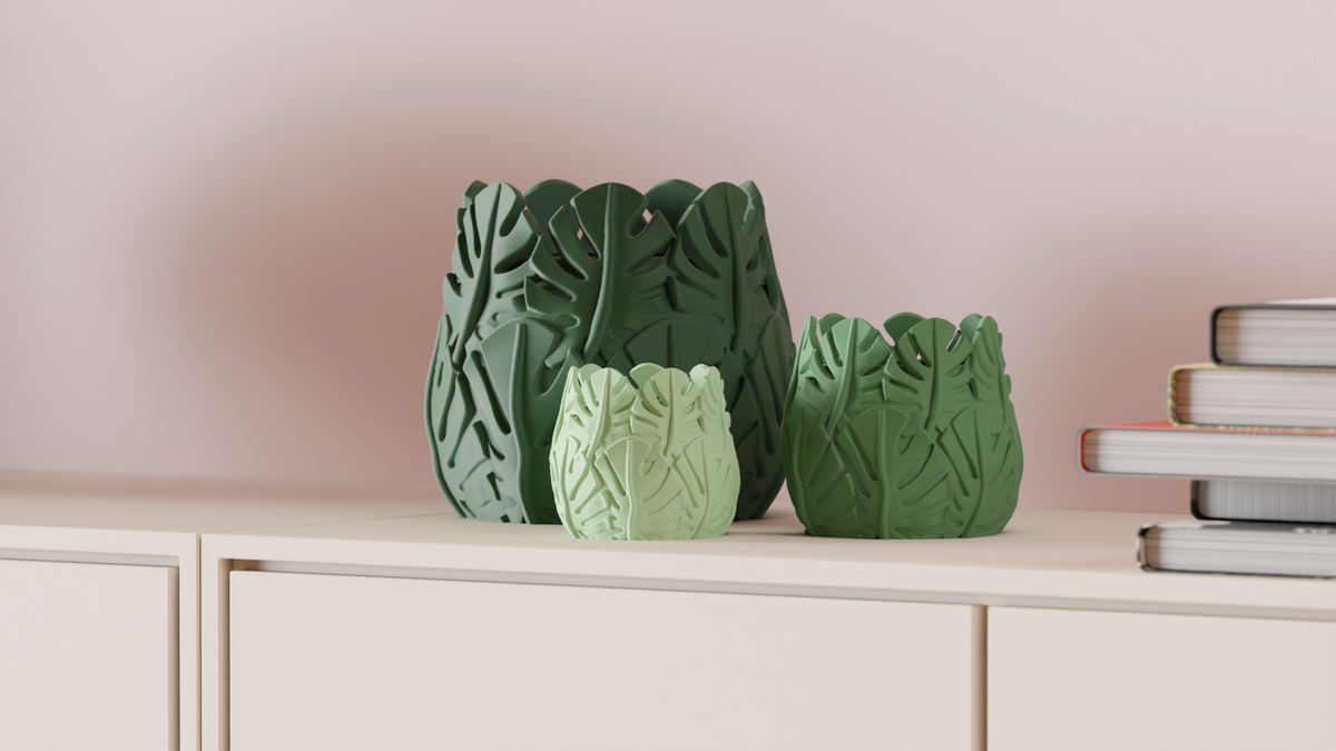 Monstera Themed Planter – Large size