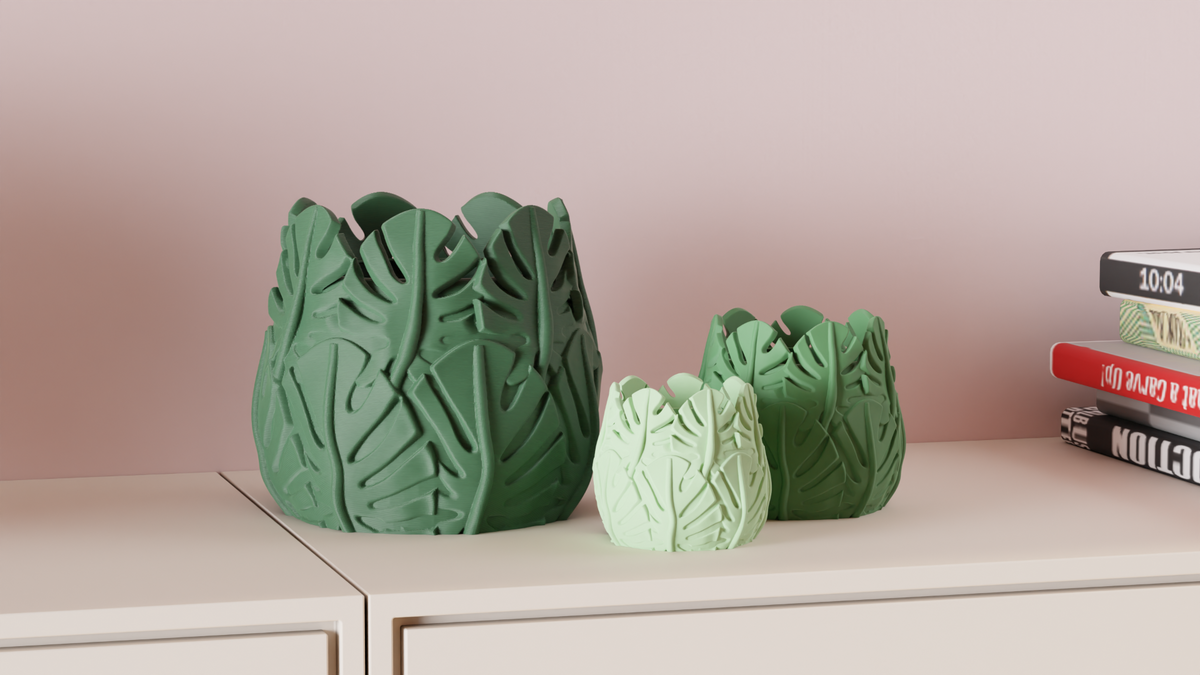 Monstera Themed Planter – Small size