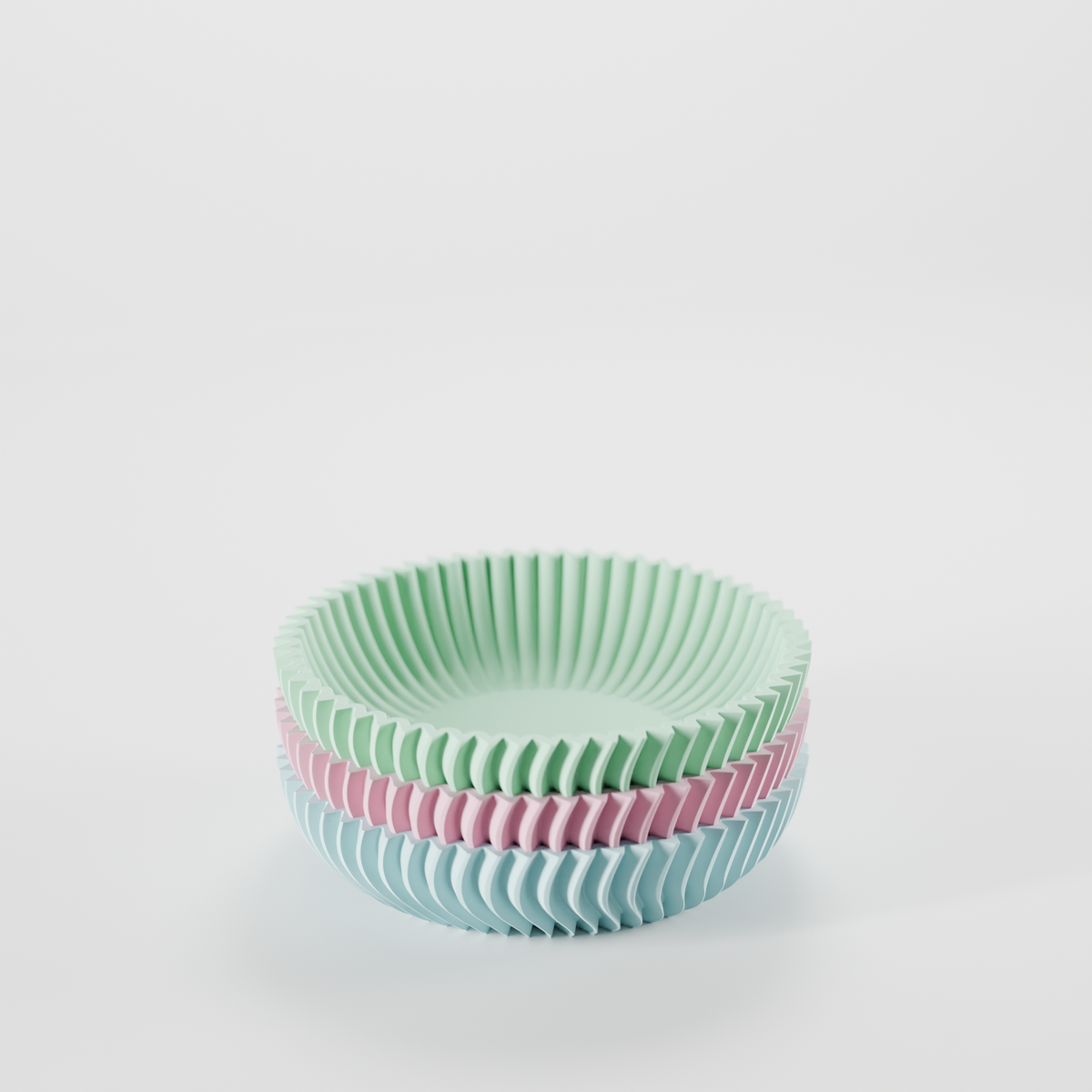 Nesting Ripple Catch All Tray Bowls