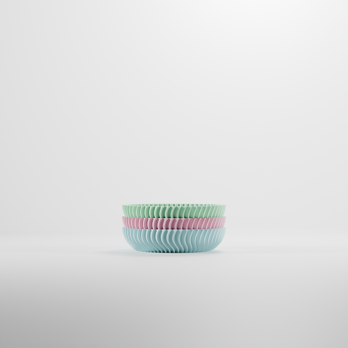 Nesting Ripple Catch All Tray Bowls