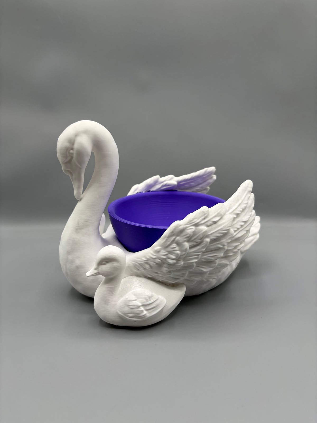 Mother Swan & Cygnet Jewelry Dish Ring Holder