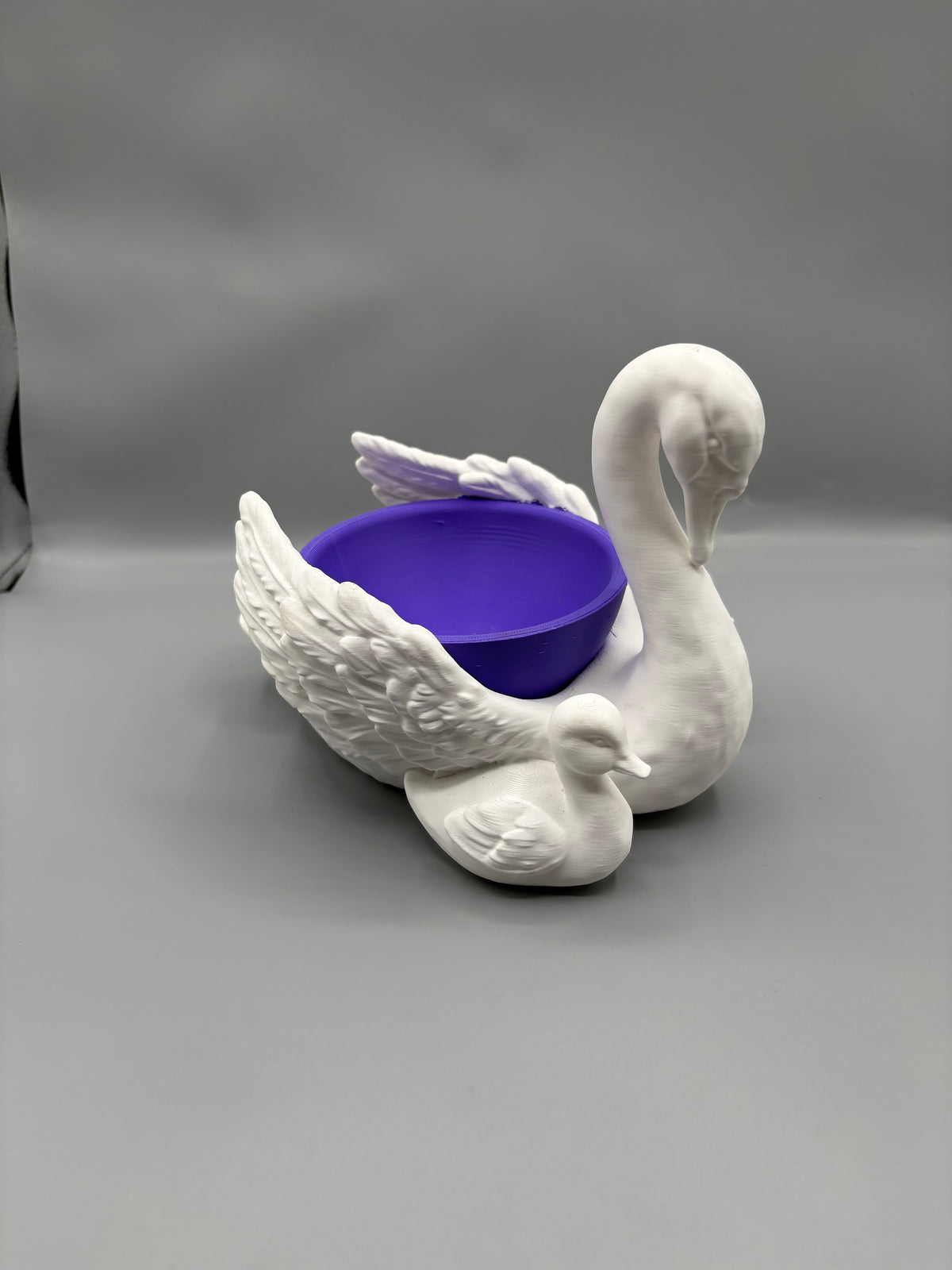 Mother Swan & Cygnet Jewelry Dish Ring Holder