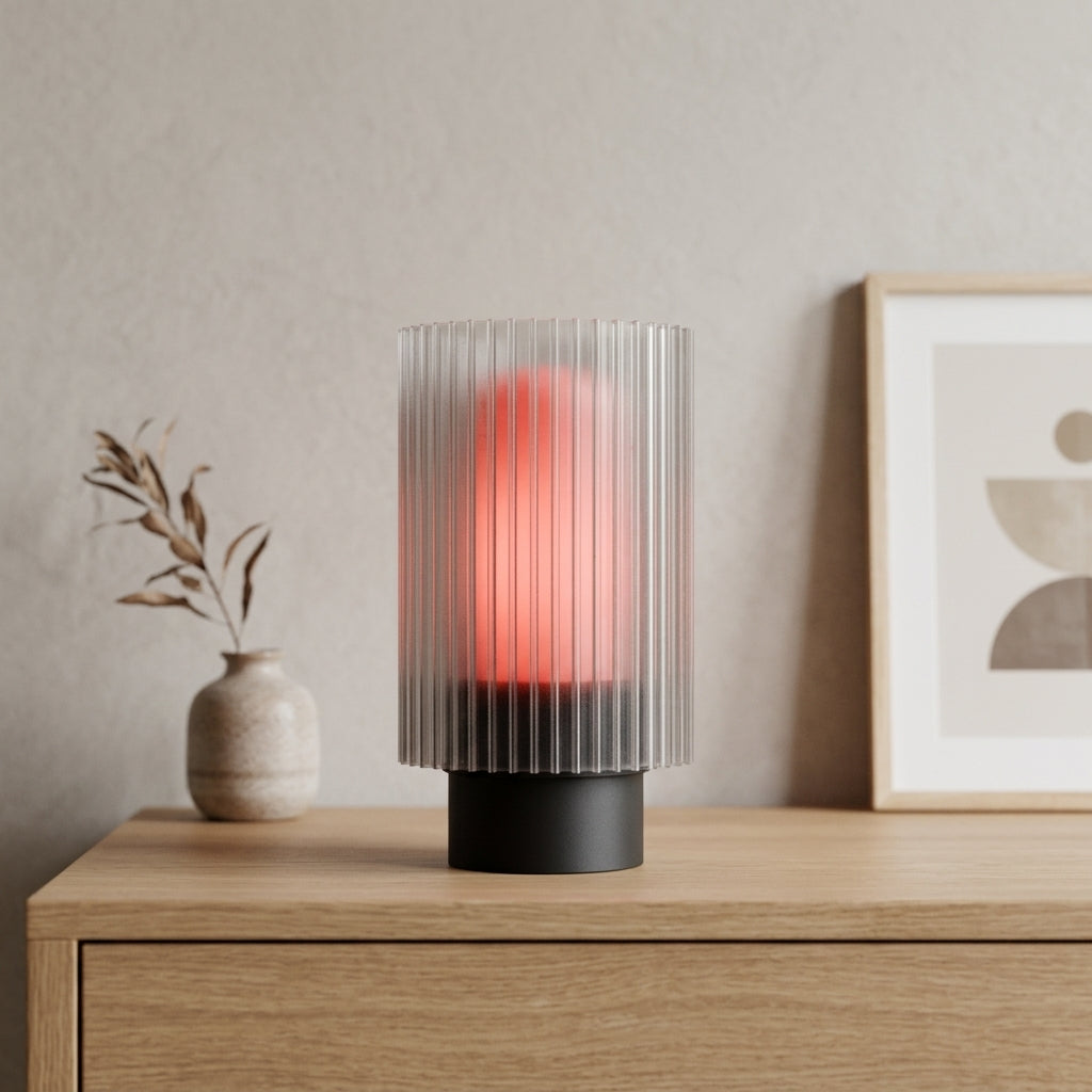 Modern Slat Table Lamp with Diffuser