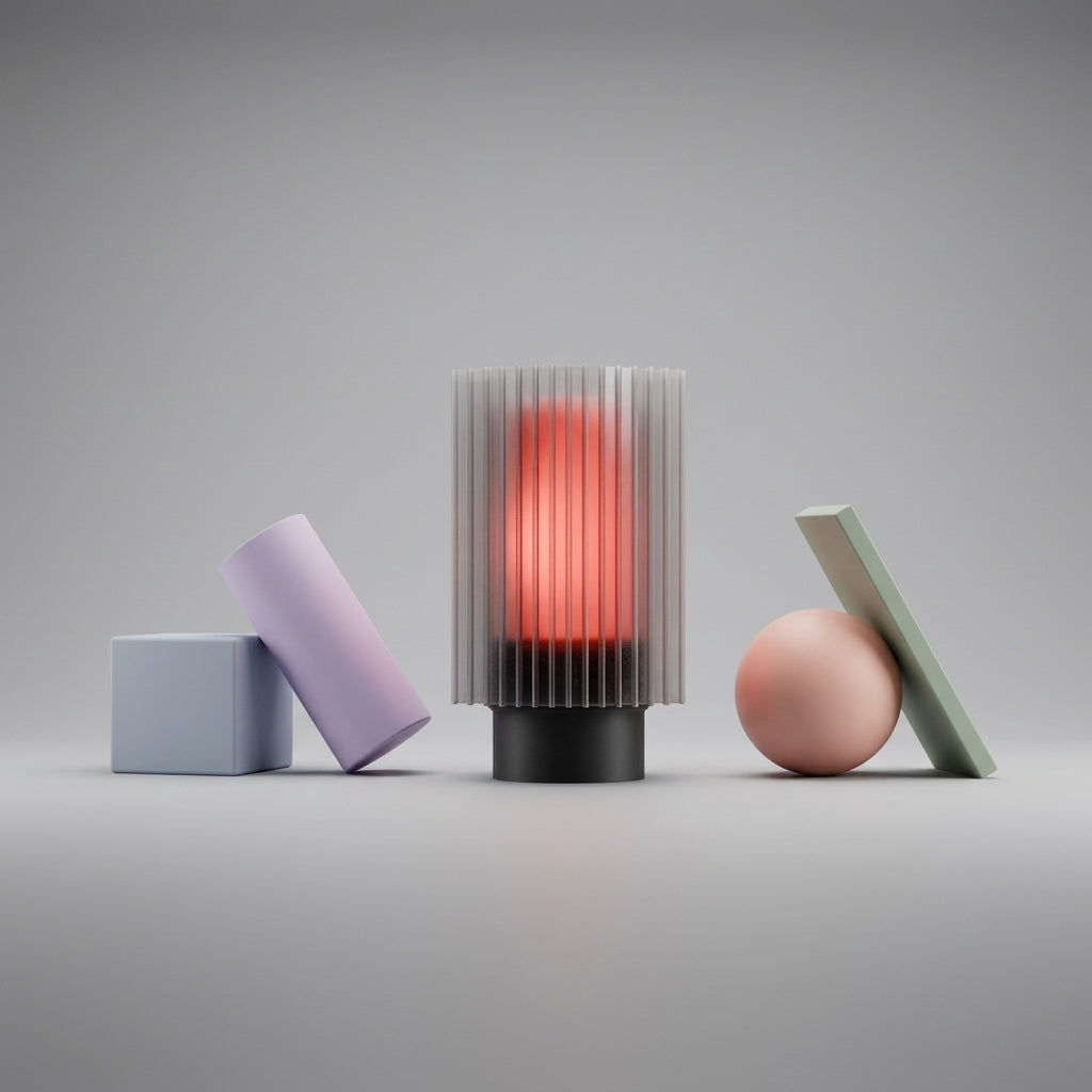 Modern Slat Table Lamp with Diffuser