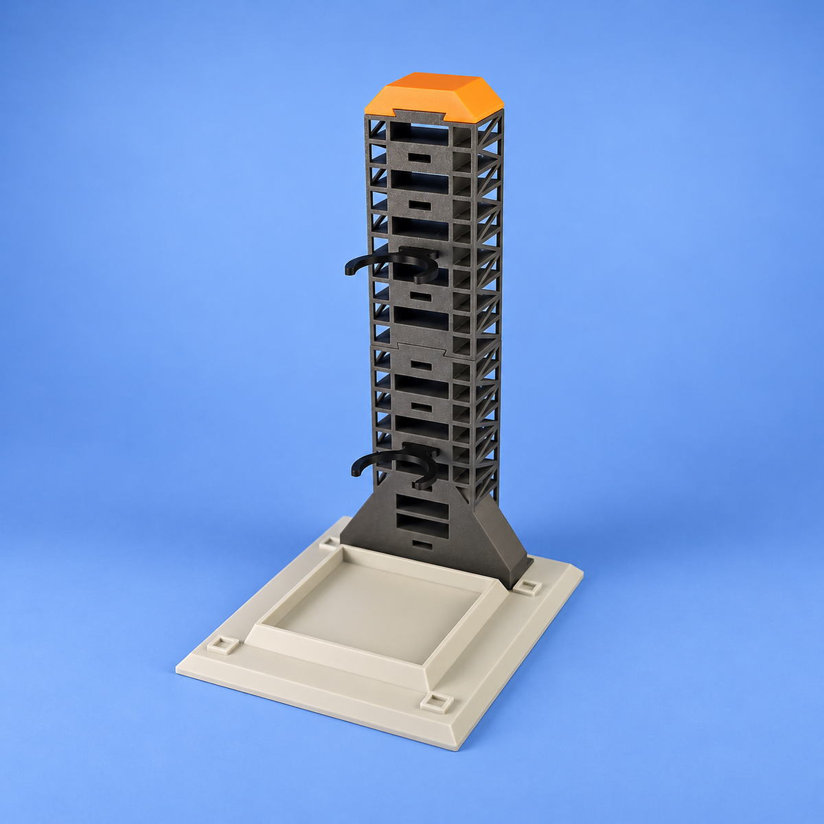 Build-A-Rocket rocket stand, angled view of the launch tower