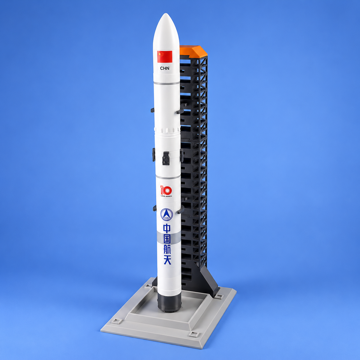 Rocket stand shown with a modular rocket (rocket not included)