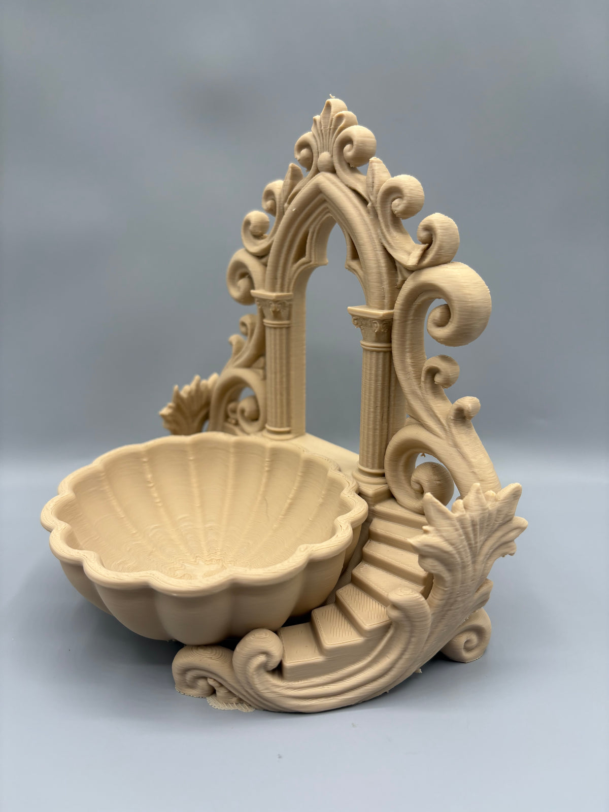 Ornate Gothic Cathedral Catchall Key Holder Tray