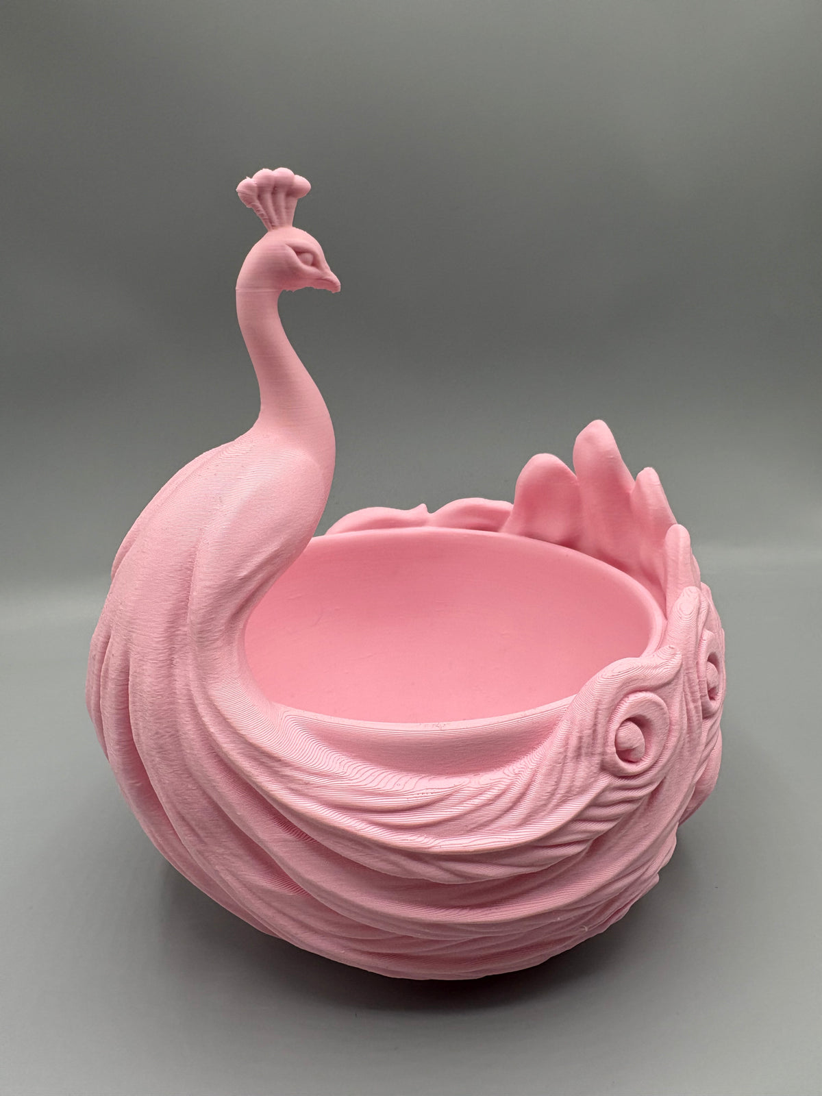 Peacock Catchall Bowl Key Holder Organizer