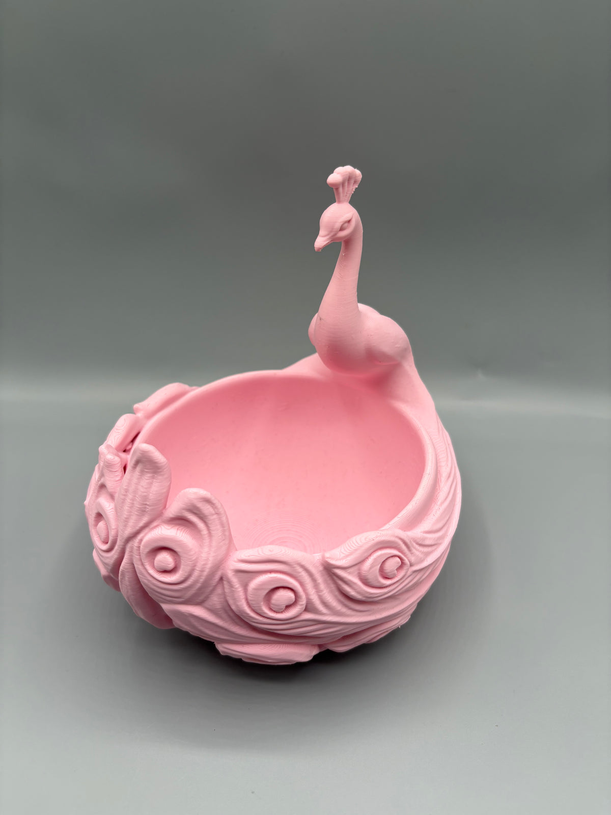 Peacock Catchall Bowl Key Holder Organizer