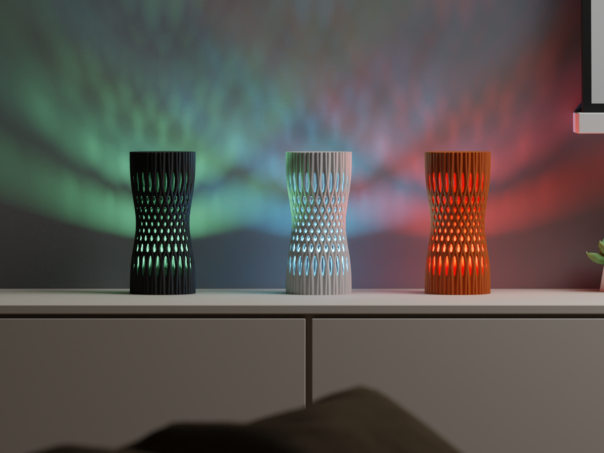 Perforated Pattern Wireless Lamp