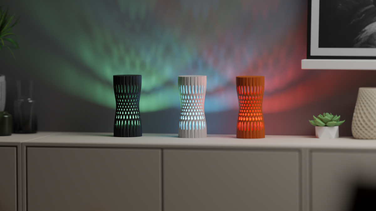 Perforated Pattern Wireless Lamp