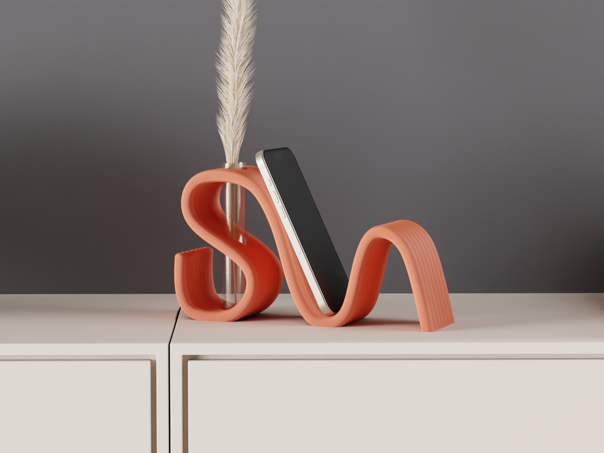 Phone and Book Rest with Propagation Vase