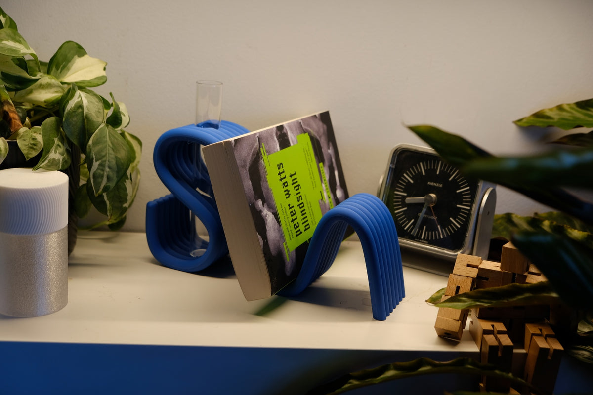 Phone and Book Rest with Propagation Vase