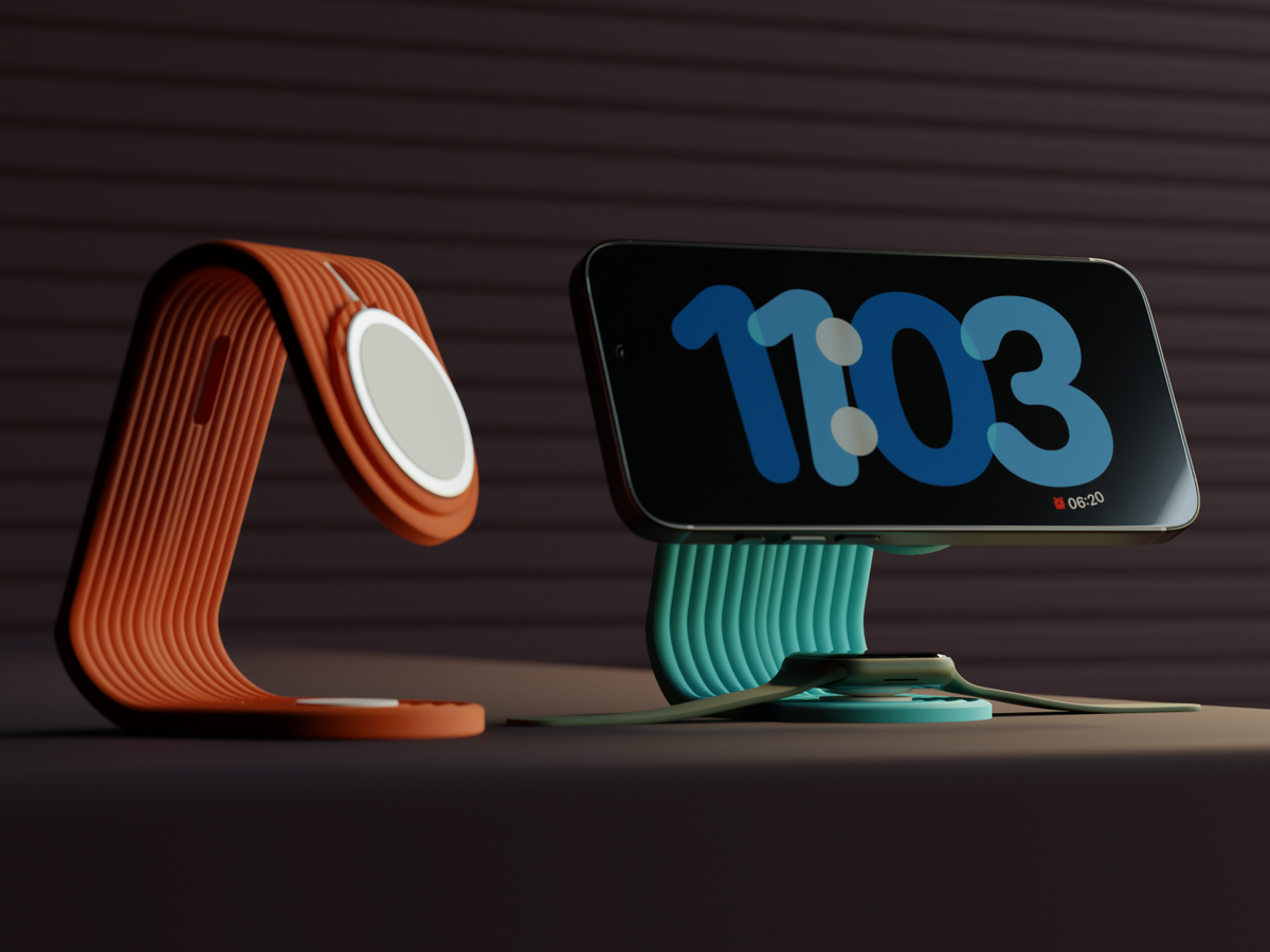Phone and Smartwatch Charging Stand