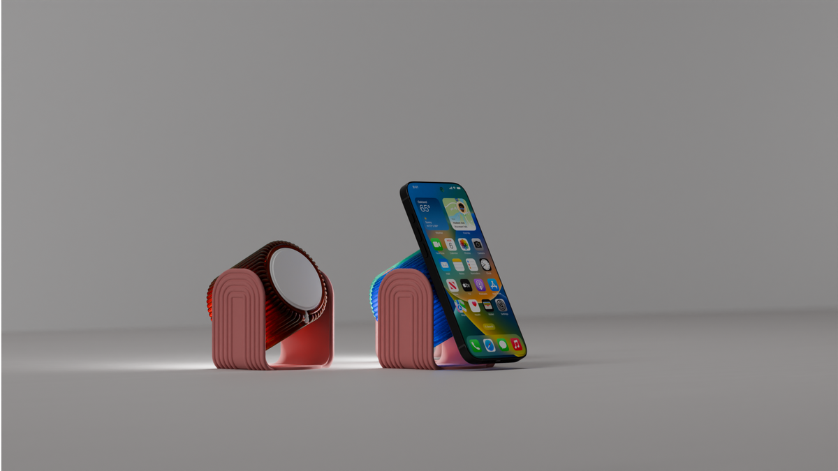 Phone MagSafe-Compatible Charger with RGB Wireless Light